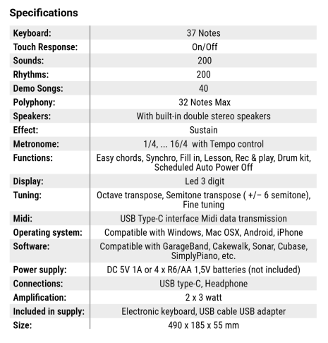 specifiche FK370